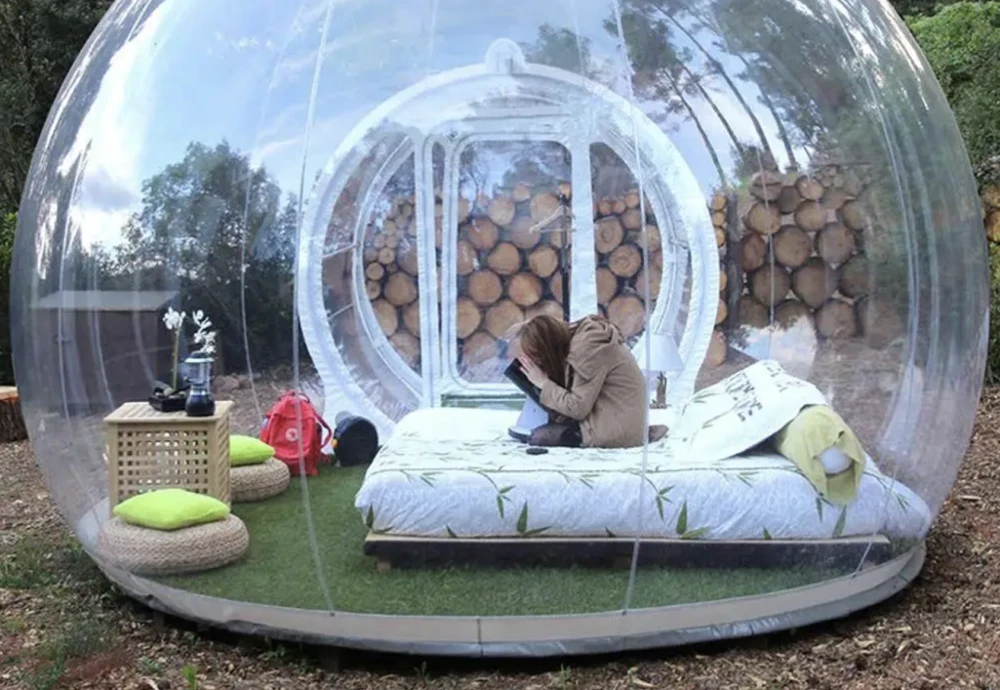 small inflatable bubble tent