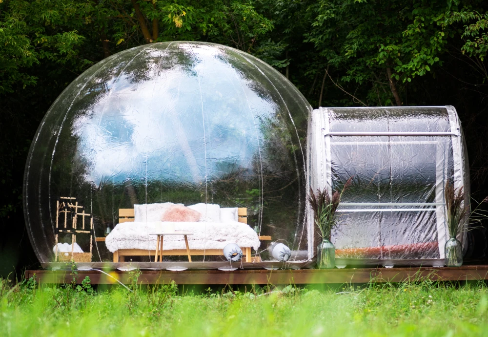 small inflatable bubble tent