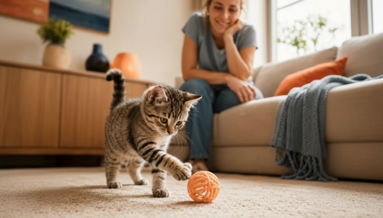 Indoor Cat Enrichment: DIY Toys, Play Routines & Home Tips