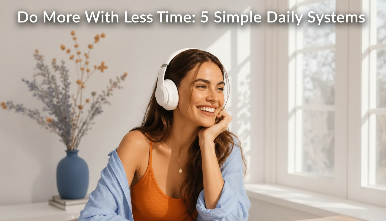 Do More With Less Time: 5 Simple Daily Systems
